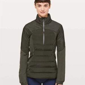 Lululemon Athletica Olive Down for it All Jacket